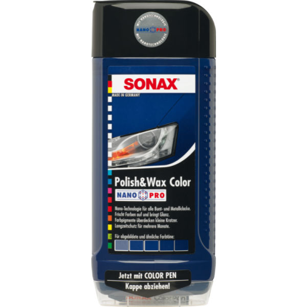 Compete Planned Refurbish SONAX POLISH & WAX COLOR NANO PRO BLUE | 500 ML